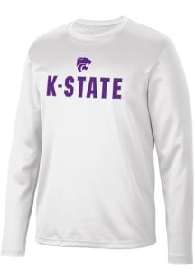 Colosseum K-State Wildcats White Reed Long Sleeve T-Shirt