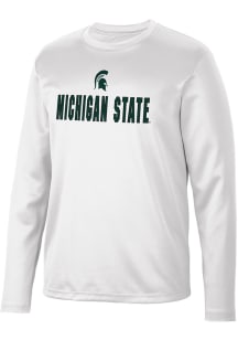 Colosseum Michigan State Spartans White Reed Long Sleeve T-Shirt