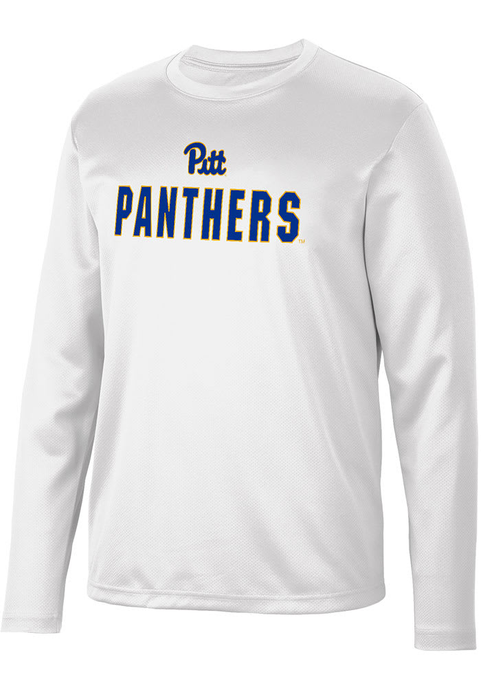 Colosseum Pitt Panthers White Reed Long Sleeve T-Shirt