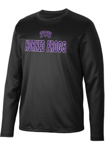 Colosseum TCU Horned Frogs Black Reed Long Sleeve T-Shirt