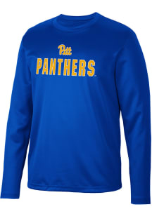 Colosseum Pitt Panthers Blue Reed Long Sleeve T-Shirt