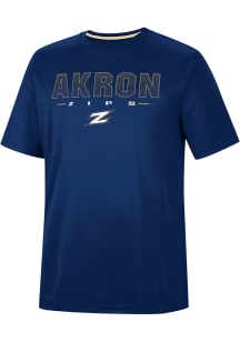 Colosseum Akron Zips Navy Blue Hamilton Short Sleeve T Shirt