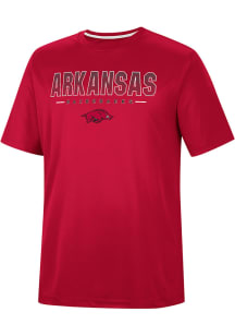 Colosseum Arkansas Razorbacks Crimson Hamilton Short Sleeve T Shirt