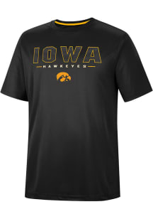 Colosseum Iowa Hawkeyes Black Hamilton Short Sleeve T Shirt