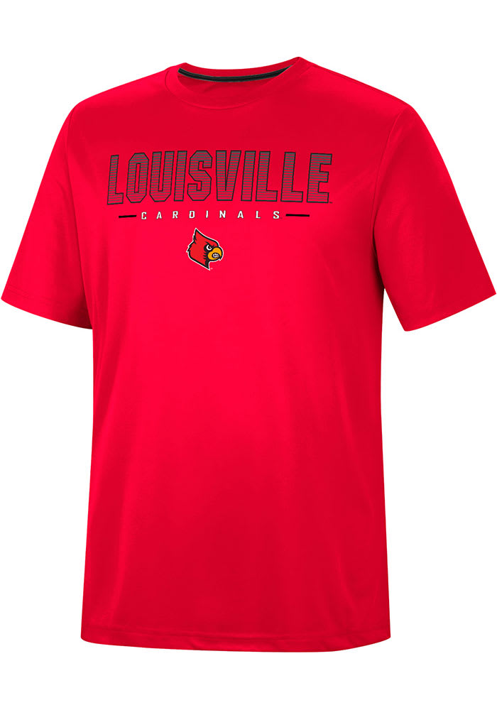 Colosseum Louisville Cardinals Red Hamilton Short Sleeve T Shirt