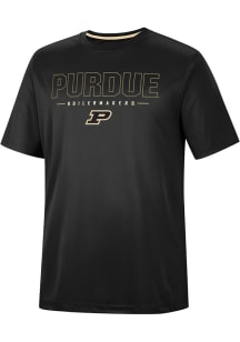 Colosseum Purdue Boilermakers Black Hamilton Short Sleeve T Shirt