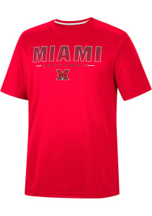 Colosseum Miami RedHawks Red Hamilton Short Sleeve T Shirt