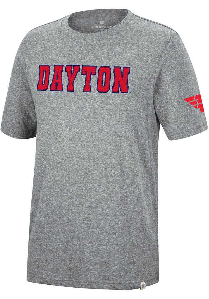 Colosseum Dayton Flyers Grey Crosby Short Sleeve Fashion T Shirt