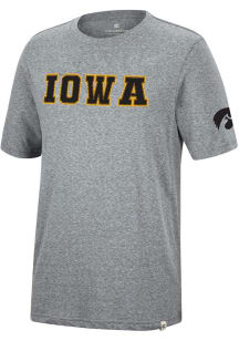Colosseum Iowa Hawkeyes Grey Crosby Short Sleeve Fashion T Shirt