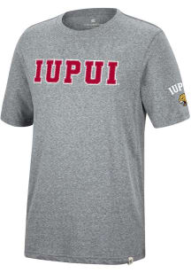 Colosseum IUPUI Jaguars Grey Crosby Short Sleeve Fashion T Shirt