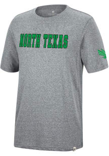 Colosseum North Texas Mean Green Grey Crosby Short Sleeve Fashion T Shirt
