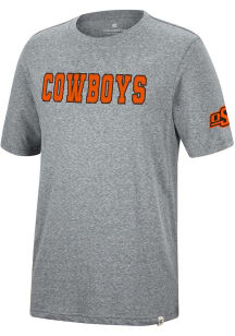 Colosseum Oklahoma State Cowboys Grey Crosby Short Sleeve Fashion T Shirt