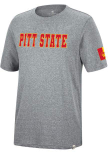Colosseum Pitt State Gorillas Grey Crosby Short Sleeve Fashion T Shirt