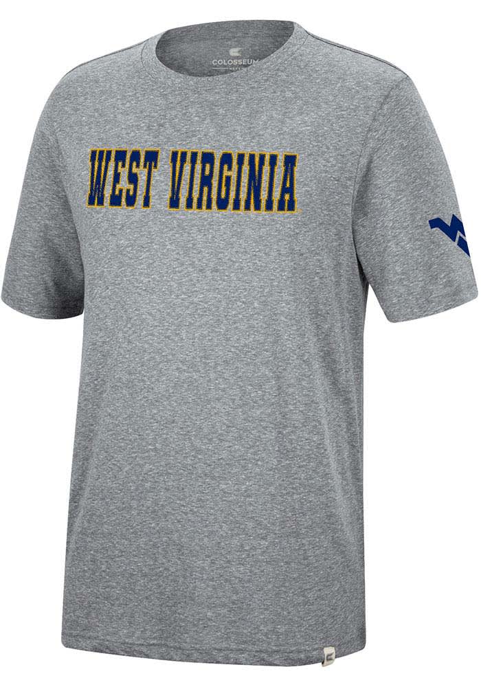 Colosseum West Virginia Mountaineers Grey Crosby Short Sleeve Fashion T Shirt