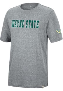 Colosseum Wayne State Warriors Grey Crosby Short Sleeve Fashion T Shirt