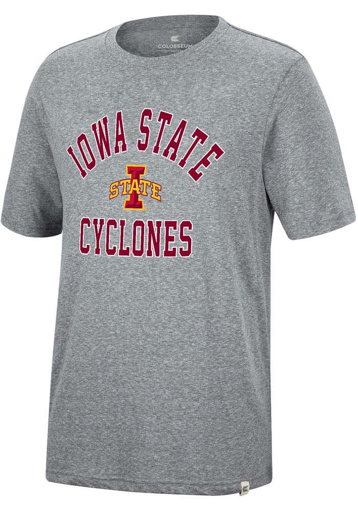 Colosseum Iowa State Cyclones Grey Trout Short Sleeve Fashion T Shirt