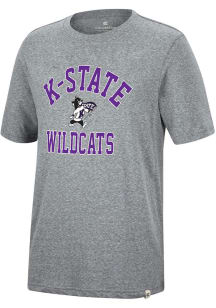 Colosseum K-State Wildcats Grey Trout Short Sleeve Fashion T Shirt
