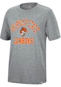 Colosseum Oklahoma State Cowboys Grey Trout Short Sleeve Fashion T Shirt