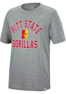 Colosseum Pitt State Gorillas Grey Trout Short Sleeve Fashion T Shirt