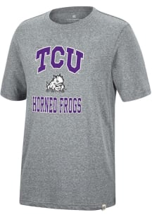 Colosseum TCU Horned Frogs Grey Trout Short Sleeve Fashion T Shirt