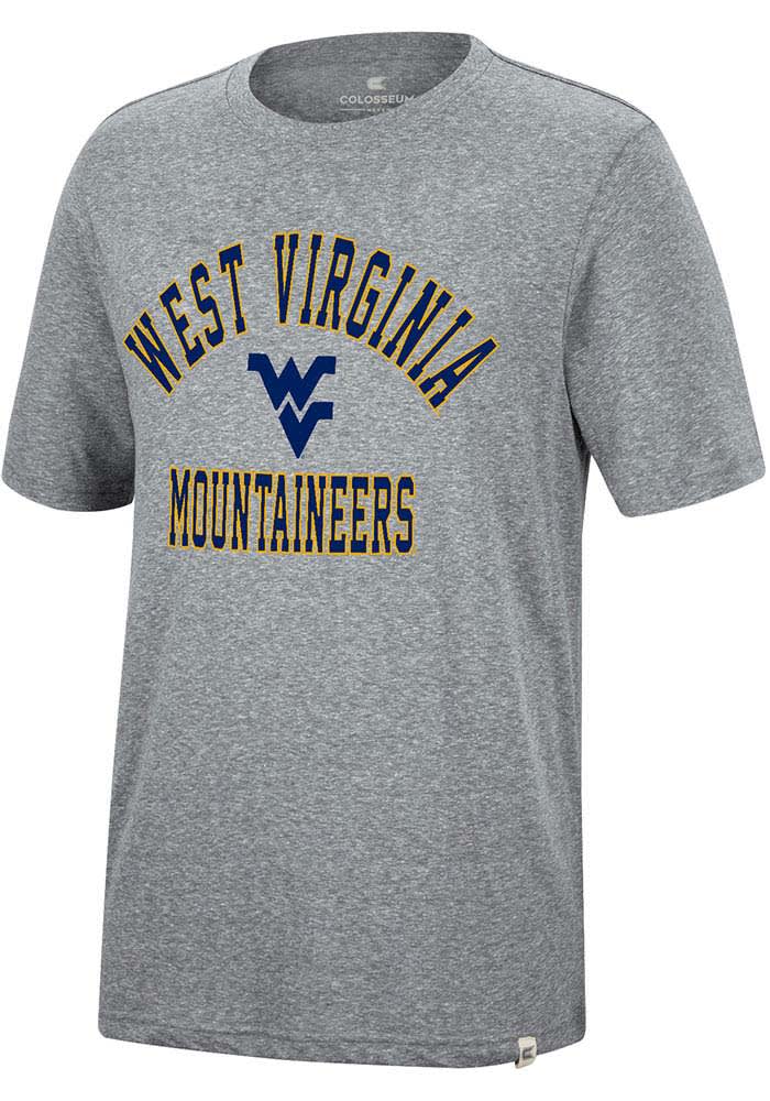 Colosseum West Virginia Mountaineers Grey Trout Short Sleeve Fashion T Shirt