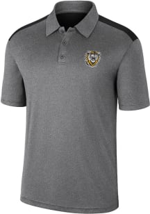 Colosseum Fort Hays State Tigers Mens Charcoal Rahm Short Sleeve Polo