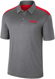 Colosseum Western Kentucky Hilltoppers Mens Charcoal Rahm Short Sleeve Polo