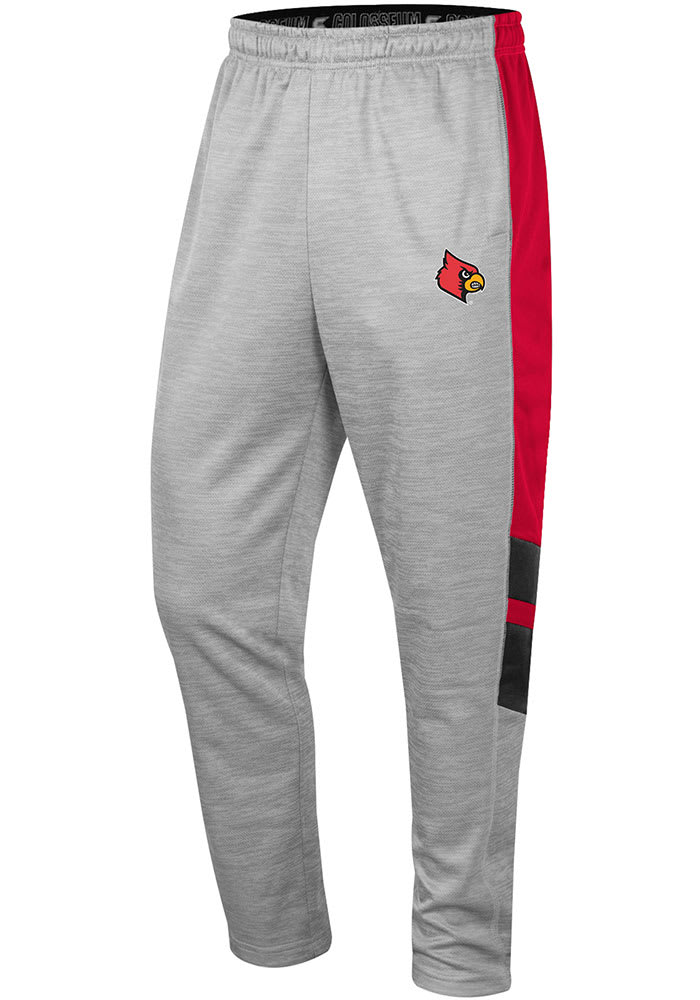 Men's Colosseum Red Louisville Cardinals Fleece Pants