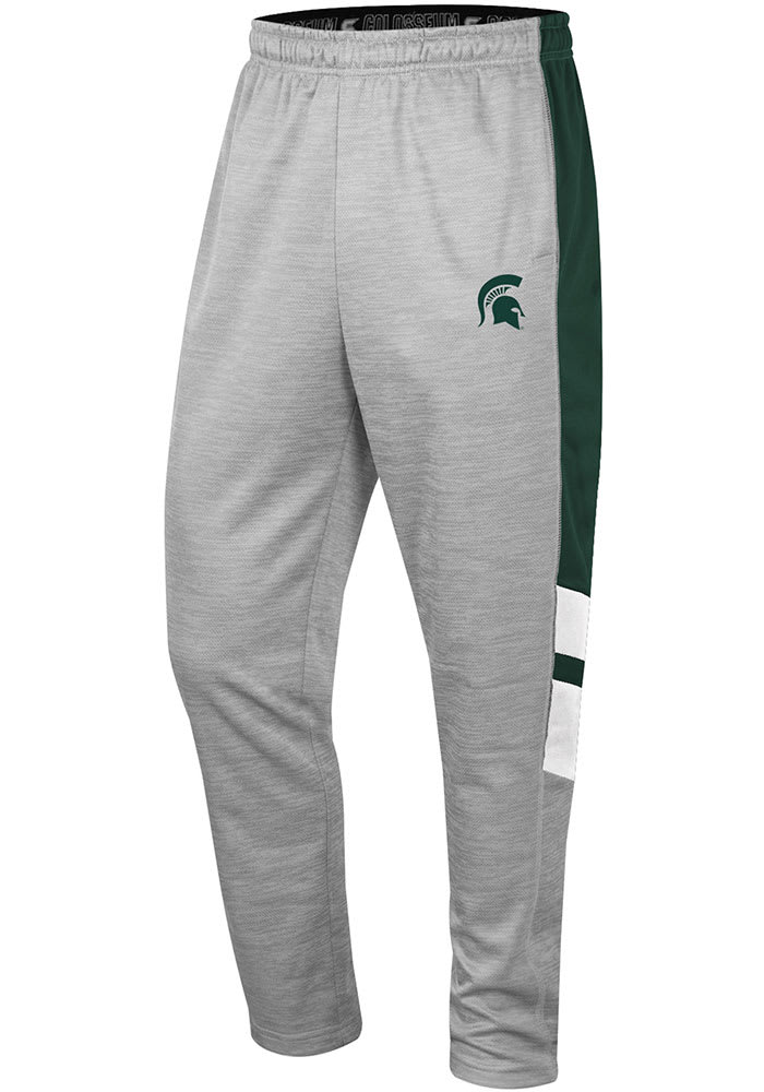 Colosseum Michigan State Spartans Mens Grey Bushwood Fleece Pants