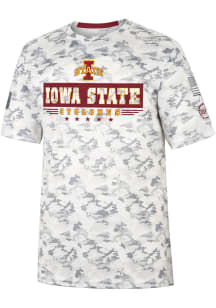 Colosseum Iowa State Cyclones Grey Storm Shadow Camo Short Sleeve T Shirt