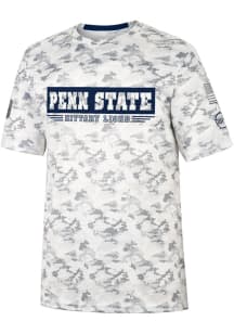 Colosseum Penn State Nittany Lions Grey Storm Shadow Camo Short Sleeve T Shirt