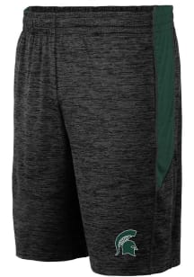 Mens Michigan State Spartans Black Colosseum Curry Shorts