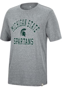 Colosseum Michigan State Spartans Grey Trout Short Sleeve Fashion T Shirt