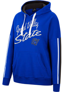 Colosseum Grand Valley State Lakers Womens Blue Serena Hooded Sweatshirt