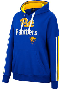 Colosseum Pitt Panthers Womens Blue Serena Hooded Sweatshirt