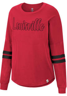 Colosseum Louisville Cardinals Womens Red Earth First LS Tee