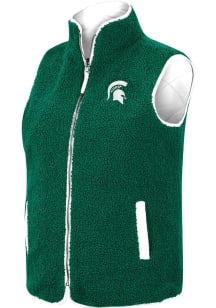 Colosseum Michigan State Spartans Womens Green Co-Assistant Reversible Vest