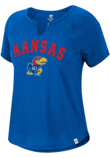 Colosseum Kansas Jayhawks Womens Blue Earth First Short Sleeve T-Shirt