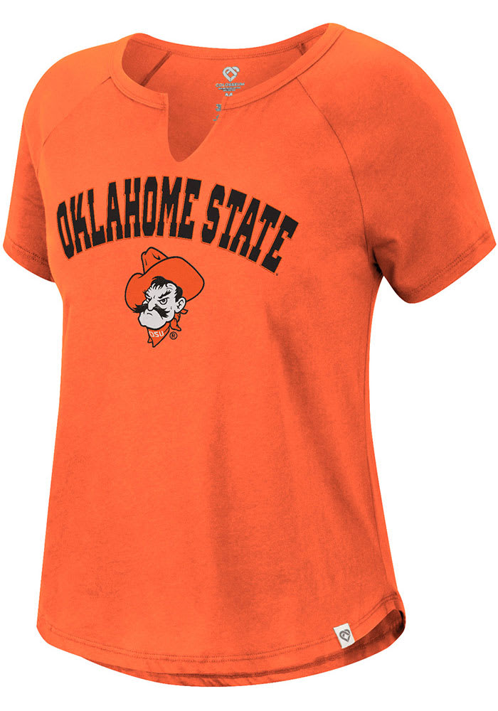 Colosseum Oklahoma State Cowboys Womens Orange Earth First Short Sleeve T-Shirt
