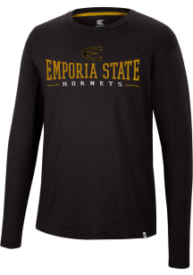 Colosseum Emporia State Hornets Black Earth First Recycled Long Sleeve T Shirt