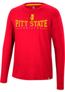 Colosseum Pitt State Gorillas Red Earth First Recycled Long Sleeve T Shirt
