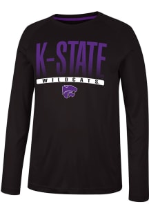 Colosseum K-State Wildcats Black Takagi Long Sleeve T-Shirt
