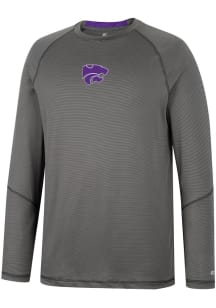 Colosseum K-State Wildcats Black Dwayne Raglan Long Sleeve T-Shirt