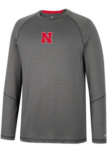 Colosseum Nebraska Cornhuskers Black Dwayne Raglan Long Sleeve T-Shirt