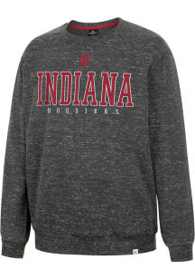 Colosseum Indiana Hoosiers Mens Charcoal Throw Quite A Party Long Sleeve Fashion Sweatshirt