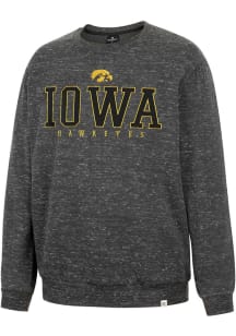 Colosseum Iowa Hawkeyes Mens Charcoal Throw Quite A Party Long Sleeve Fashion Sweatshirt