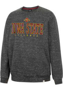 Colosseum Iowa State Cyclones Mens Charcoal Throw Quite A Party Long Sleeve Fashion Sweatshirt