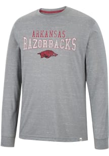 Colosseum Arkansas Razorbacks Grey Youre In Charge Long Sleeve T Shirt