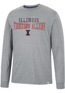 Colosseum Illinois Fighting Illini Grey Youre In Charge Long Sleeve T Shirt