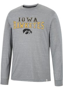 Colosseum Iowa Hawkeyes Grey Youre In Charge Long Sleeve T Shirt